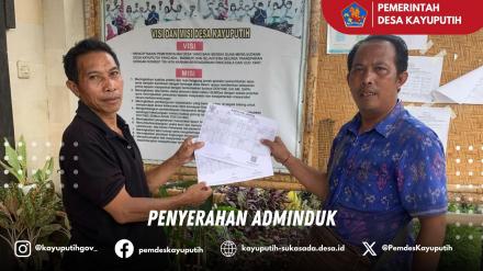 PENYERAHAN ADMINDUK